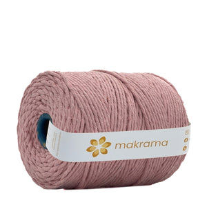 Hilaza Algodón 3mm Makrama 1kg Rosa Claro