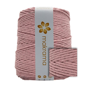 Hilaza Algodón 3mm Makrama 1kg Rosa Claro