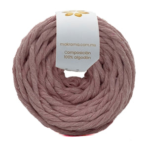 Hilaza Algodón Mini 4mm Makrama 150gr Rosa Claro