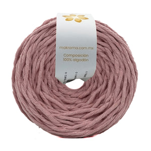 Hilaza Algodón 4mm Makrama 500gr Rosa Claro