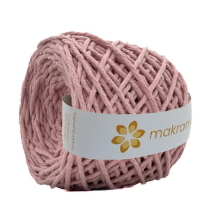 Hilaza Algodón 4mm Makrama 500gr Rosa Claro