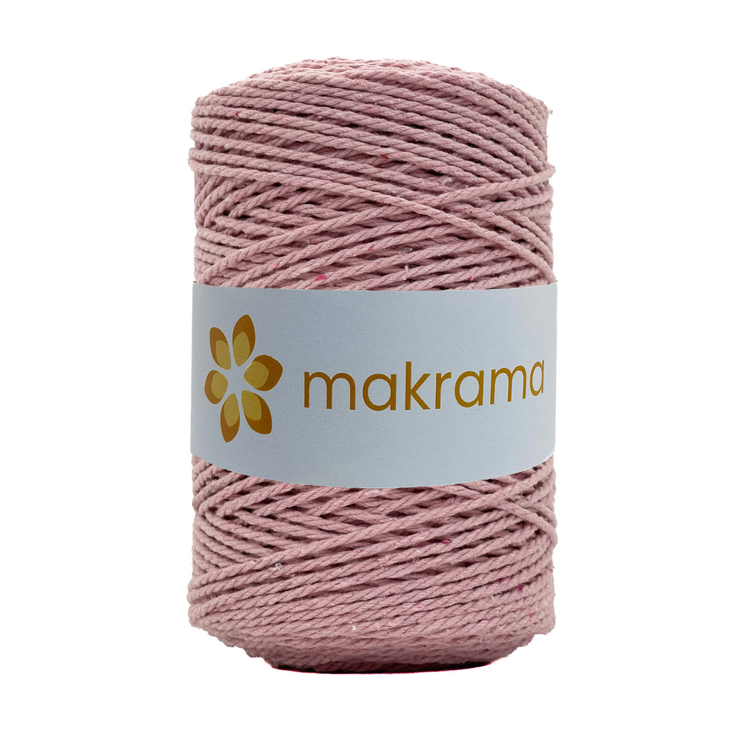 Cuerda Algodón 2mm Makrama 500gr Rosa Claro
