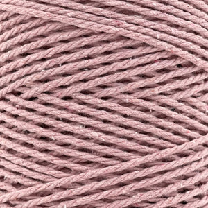 Cuerda Algodón 2mm Makrama 500gr Rosa Claro
