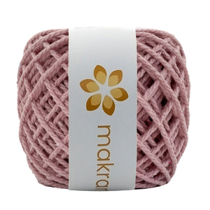Cuerda Algodón Mini 2mm Makrama 150gr Rosa Claro
