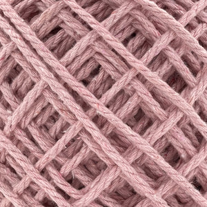 Cuerda Algodón Mini 2mm Makrama 150gr Rosa Claro