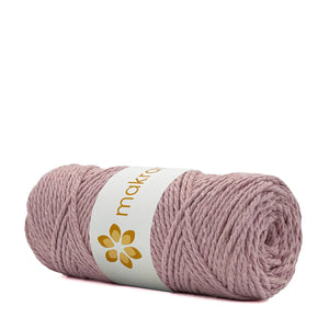Cuerda Algodón 2mm Makrama 100m Rosa Claro