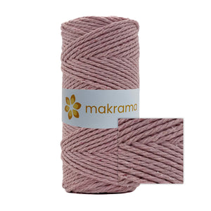 Cuerda Algodón 2mm Makrama 100m Rosa Claro