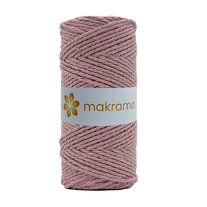 Cuerda Algodón 2mm Makrama 100m Rosa Claro