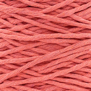 Hilaza Algodón 4mm Makrama 1kg Rosa Coral Intenso