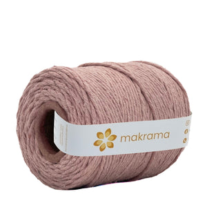 Hilaza Algodón 3mm Makrama 1kg Rosa Crepe