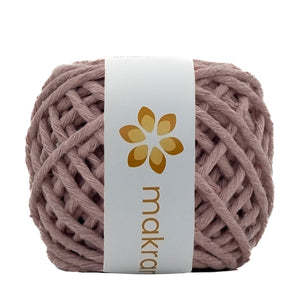 Hilaza Algodón Mini 3mm Makrama 150gr Rosa Crepe