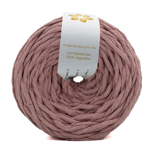 Hilaza Algodón 4mm Makrama 500gr Rosa Crepe