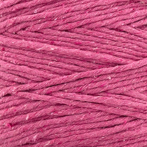 Hilaza Algodón 3mm Makrama 1kg Rosa Floral