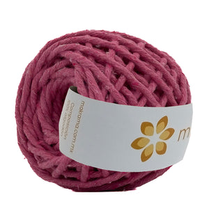 Hilaza Algodón Mini 3mm Makrama 150gr Rosa Floral