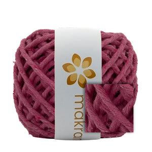 Hilaza Algodón Mini 3mm Makrama 150gr Rosa Floral