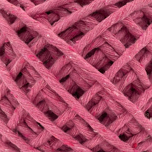 Hilaza Algodón Mini 3mm Makrama 150gr Rosa Floral