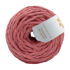 Hilaza Algodón Mini 4mm Makrama 150gr Rosa Fresa