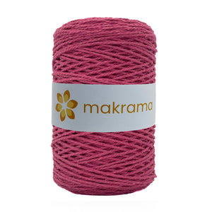 Cuerda Algodón 2mm Makrama 500gr Rosa Fucsia