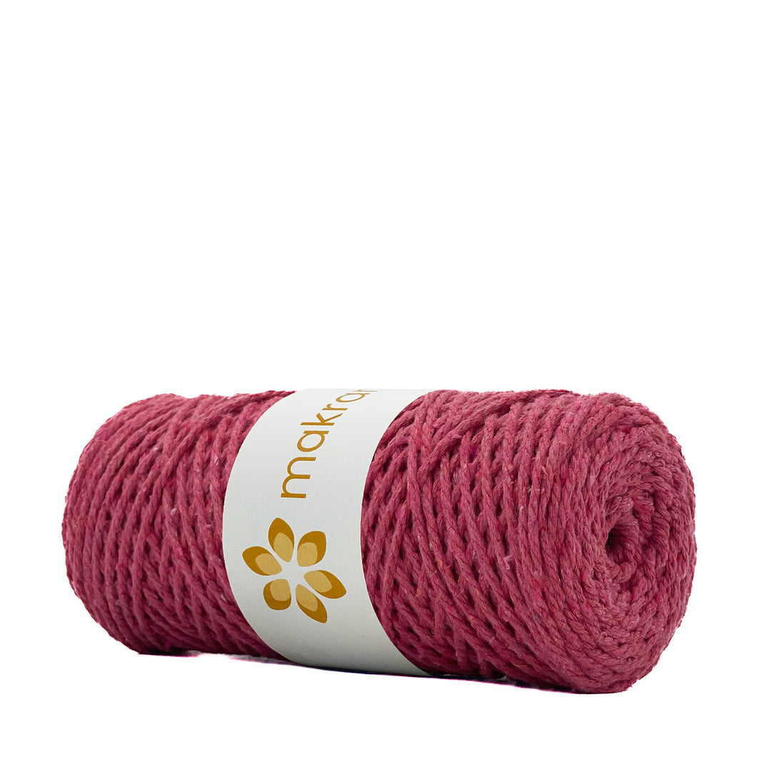 Cuerda Algodón 2mm Makrama 100m Rosa Fucsia