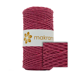 Cuerda Algodón 2mm Makrama 100m Rosa Fucsia