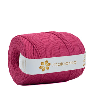 Hilaza Algodón 3mm Makrama 1kg Rosa Fucsia