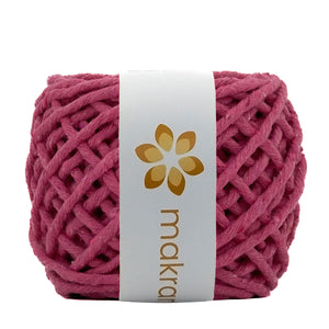 Hilaza Algodón Mini 3mm Makrama 150gr Rosa Fucsia