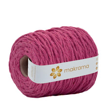 Cargar imagen en el visor de la galería, Hilaza Algodón 4mm Makrama 1kg Rosa Fucsia
