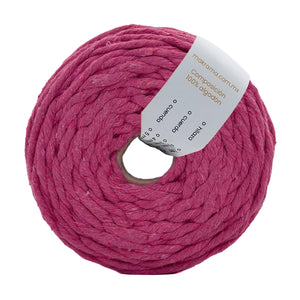 Hilaza Algodón 4mm Makrama 1kg Rosa Fucsia