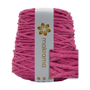 Hilaza Algodón 4mm Makrama 1kg Rosa Fucsia