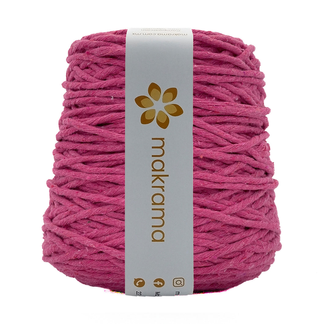 Hilaza Algodón 4mm Makrama 1kg Rosa Fucsia