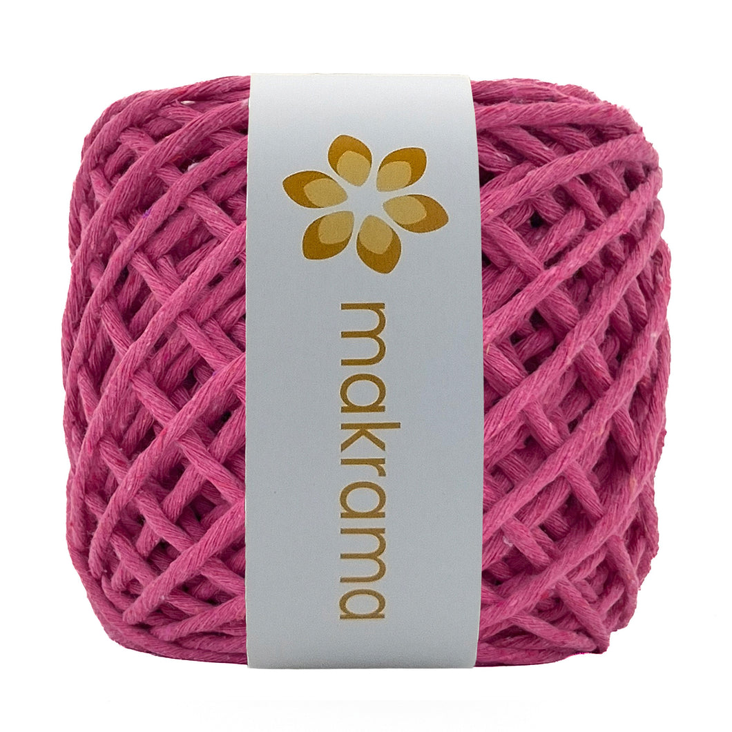 Hilaza Algodón 4mm Makrama 500gr Rosa Fucsia