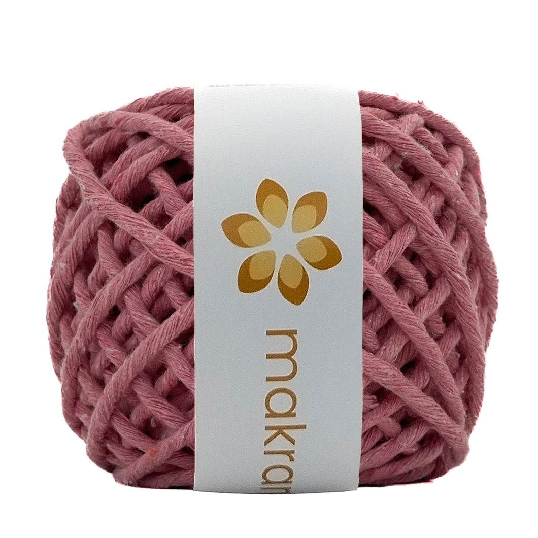 Hilaza Algodón Mini 3mm Makrama 150gr Rosa Intenso