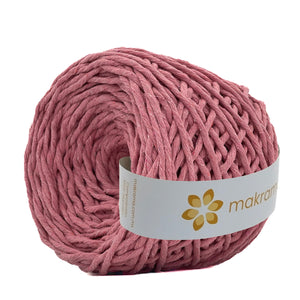 Hilaza Algodón 4mm Makrama 500gr Rosa Intenso