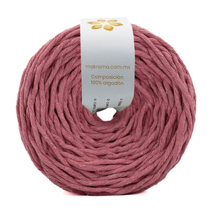 Hilaza Algodón 4mm Makrama 500gr Rosa Intenso