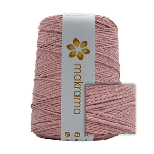 Cuerda Algodón 2mm Makrama 1kg Rosa