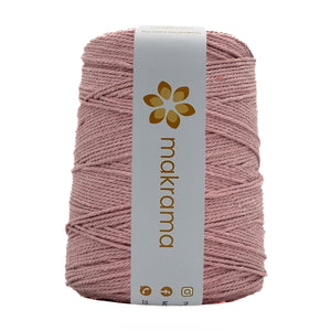 Cuerda Algodón 2mm Makrama 1kg Rosa