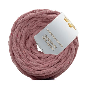 Hilaza Algodón Mini 4mm Makrama 150gr Rosa