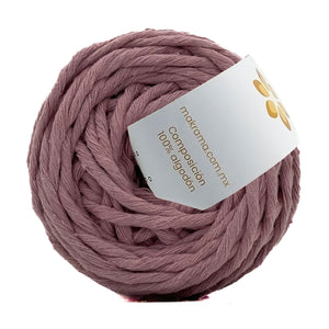 Hilaza Algodón Mini 3mm Makrama 150gr Rosa Pálido