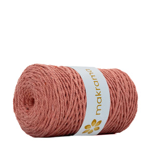 Cuerda Algodón 2mm Makrama 500gr Rosa Salmón