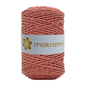 Cuerda Algodón 2mm Makrama 500gr Rosa Salmón