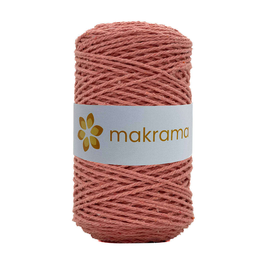 Cuerda Algodón 2mm Makrama 500gr Rosa Salmón