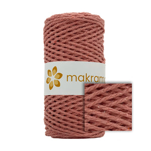 Cuerda Algodón 2mm Makrama 100m Rosa Salmón