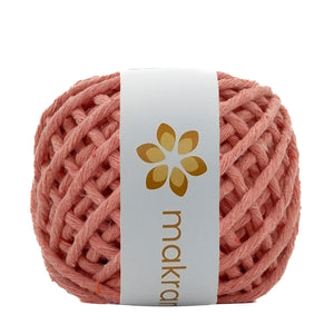 Hilaza Algodón Mini 3mm Makrama 150gr Rosa Salmón