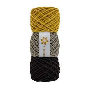 Kit Cuerda Makrama 2mm Colores Varios 3pz