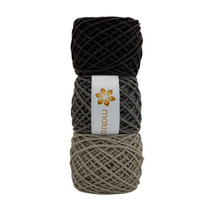 Kit Cuerda Makrama 2mm Colores Varios 3pz
