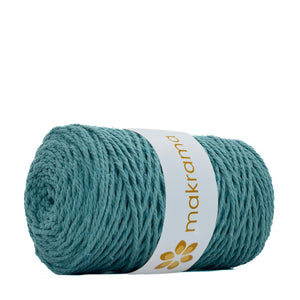 Cuerda Algodón 2mm Makrama 500gr Verde Aqua