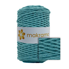 Cargar imagen en el visor de la galería, Cuerda Algodón 2mm Makrama 500gr Verde Aqua
