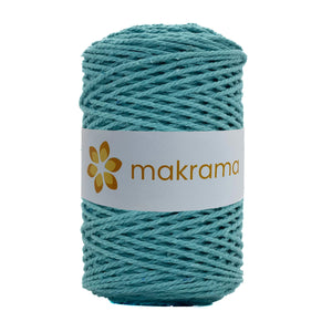 Cuerda Algodón 2mm Makrama 500gr Verde Aqua