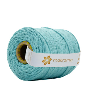 Hilaza Algodón 3mm Makrama 1kg Verde Aqua