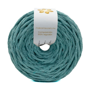 Hilaza Algodón 4mm Makrama 500gr Verde Aqua